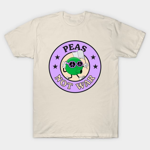 Peas Not War - Peace Not War T-Shirt by Football from the Left